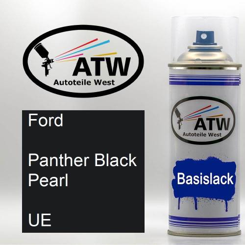 Ford, Panther Black Pearl, UE: 400ml Sprühdose, von ATW Autoteile West.